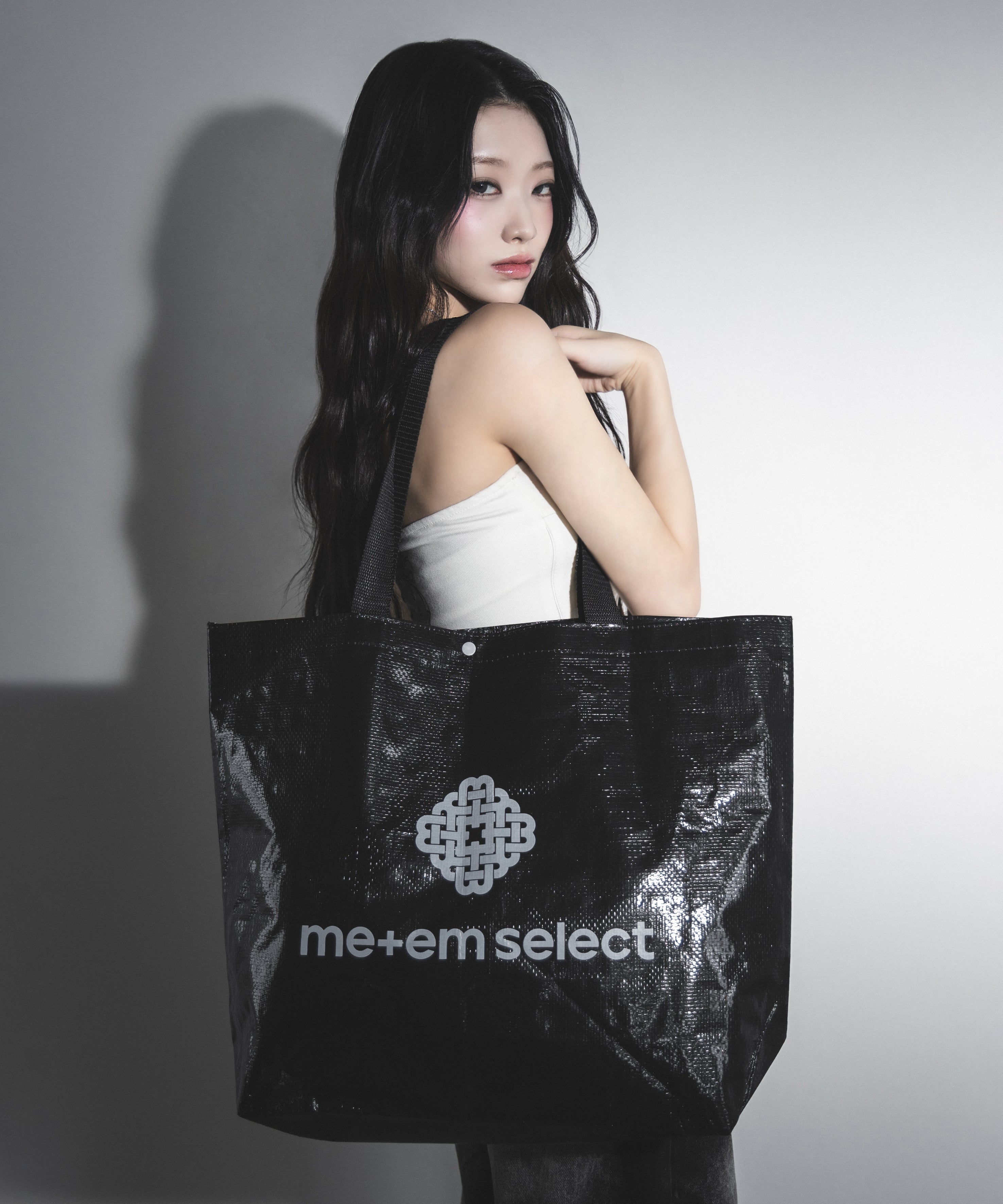 LOGO TARPAULIN SHOPPER BAG BLACK ／ ロゴターポリンショッパーバッグブラック
