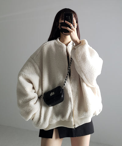 【 ３color 】ビッグシルエットボリュームボアブルゾン