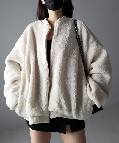 【 ３color 】ビッグシルエットボリュームボアブルゾン