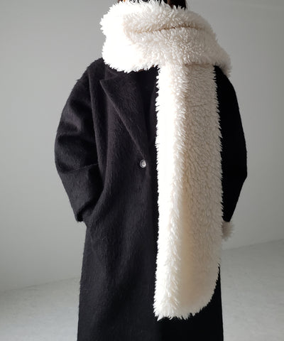 ボリュームフラッフィーシャギーボアマフラー ／ volume fluffy shaggy boa muffler