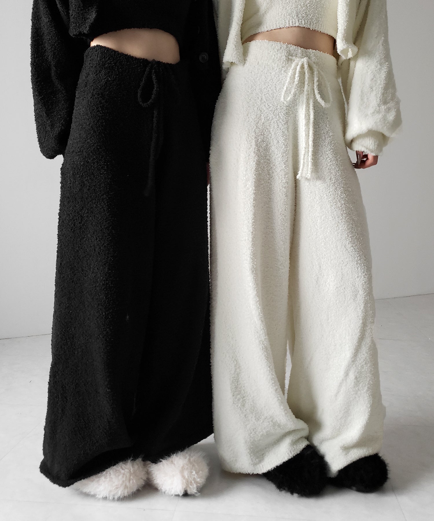 【 セットアップ可能 】マシュマロタッチワイドパンツ ／ marshmallow touch wide pants
