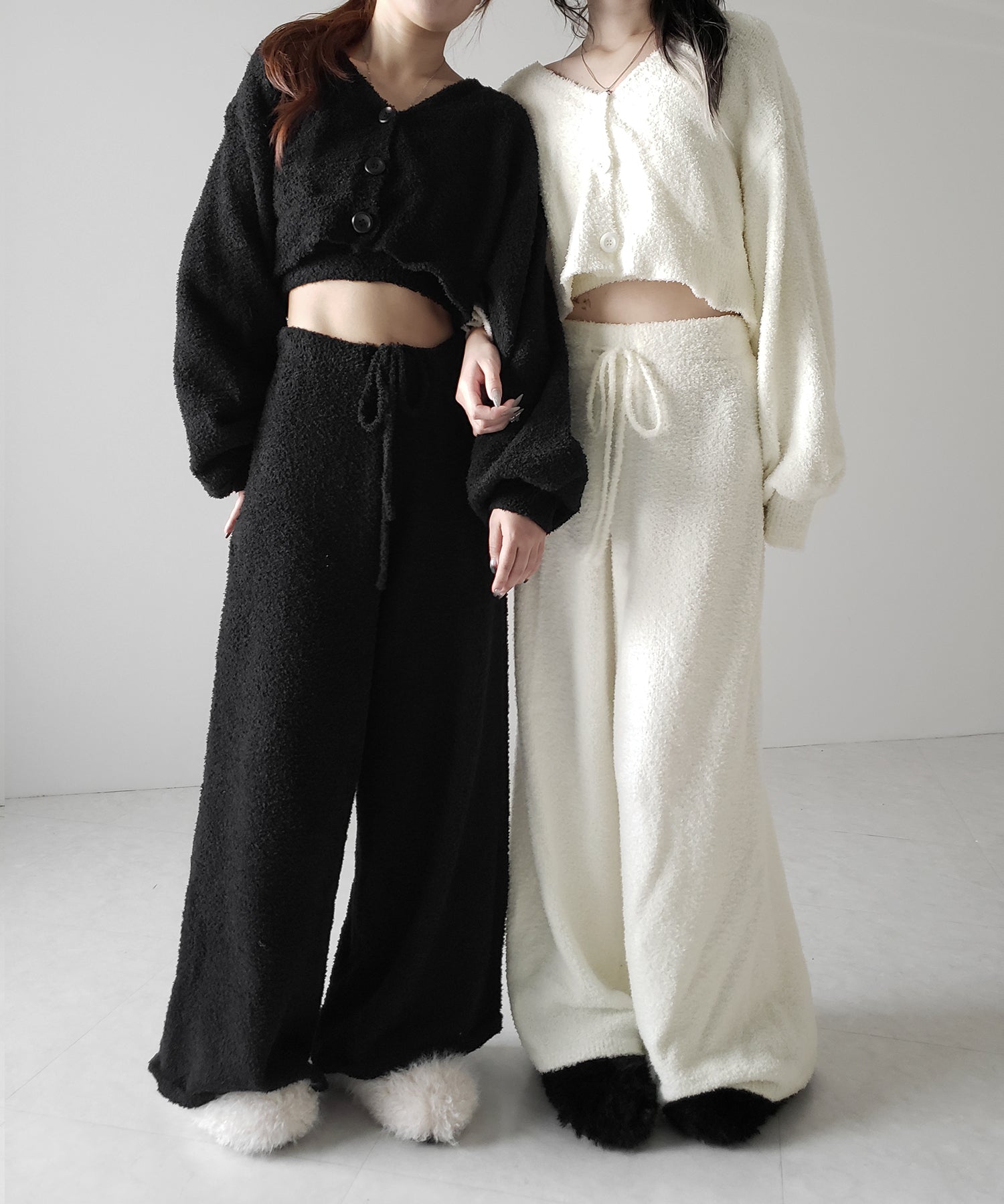【 セットアップ可能 】マシュマロタッチワイドパンツ ／ marshmallow touch wide pants
