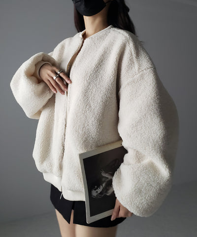 【 ３color 】ビッグシルエットボリュームボアブルゾン