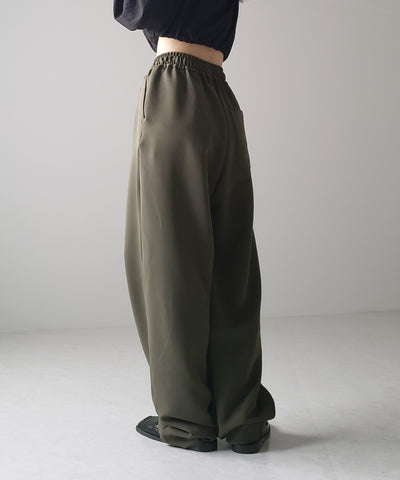 【 ４size／６color 】２WAYドロストタックギャザーバルーンワイドパンツ