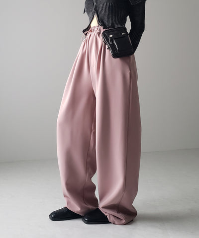【 ４size／６color 】２WAYドロストタックギャザーバルーンワイドパンツ