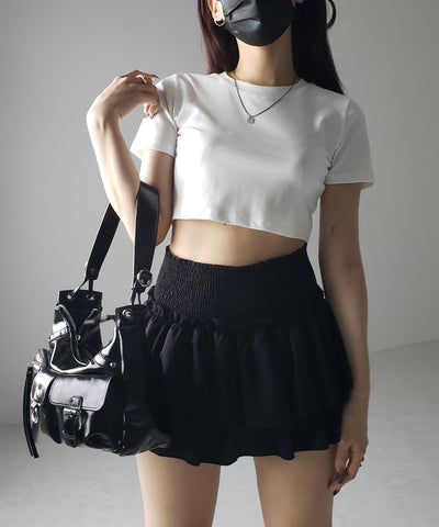 【 ３color 】BASIC ショートチビＴシャツ　／ BASIC SHORT CHIBI T-SHIRTS
