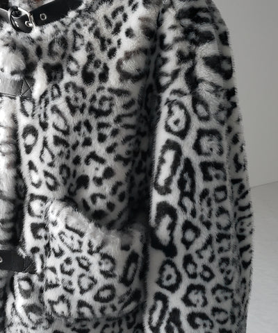 【 ２color 】B-3 レオパードボリュームファーコート ／ B-3 leopard volume fur coat