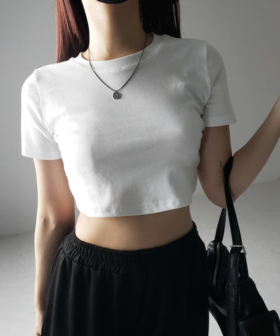 【 ３color 】BASIC ショートチビＴシャツ　／ BASIC SHORT CHIBI T-SHIRTS
