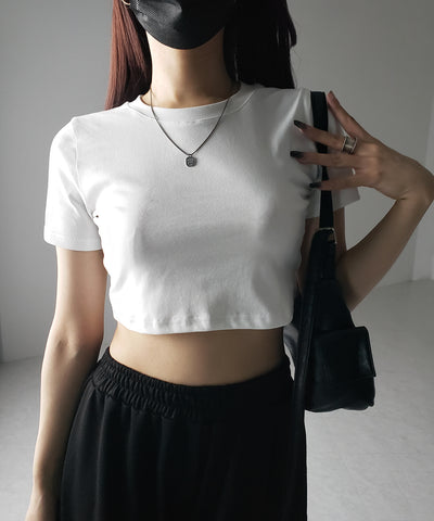 【 ３color 】BASIC ショートチビＴシャツ　／ BASIC SHORT CHIBI T-SHIRTS