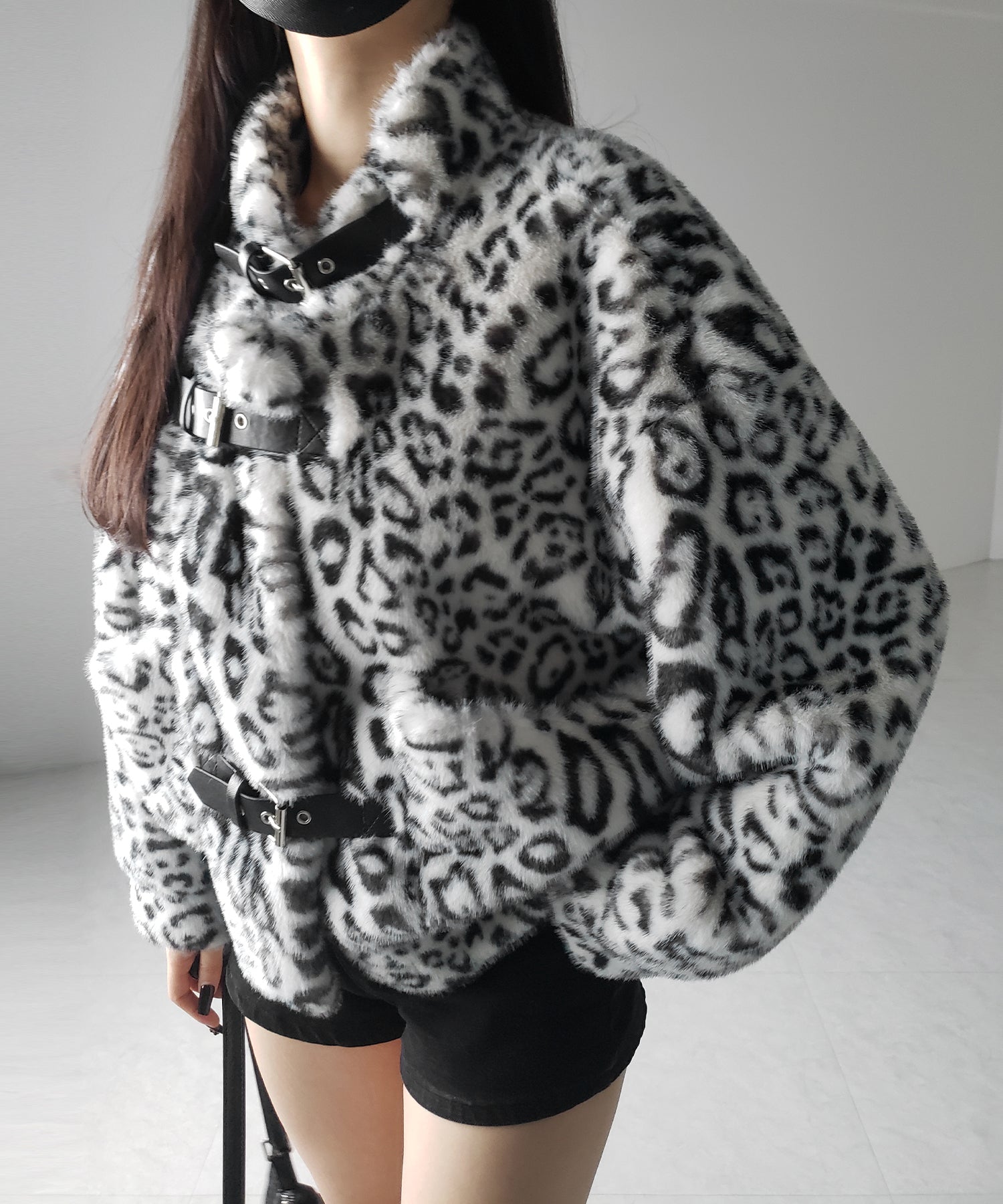 【 ２color 】B-3 レオパードボリュームファーコート ／ B-3 leopard volume fur coat