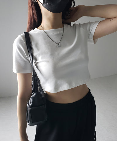 【 ３color 】BASIC ショートチビＴシャツ　／ BASIC SHORT CHIBI T-SHIRTS