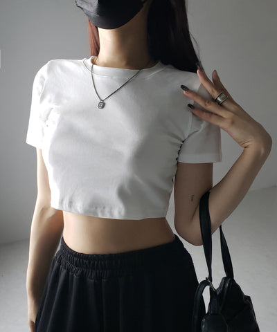 【 ３color 】BASIC ショートチビＴシャツ　／ BASIC SHORT CHIBI T-SHIRTS