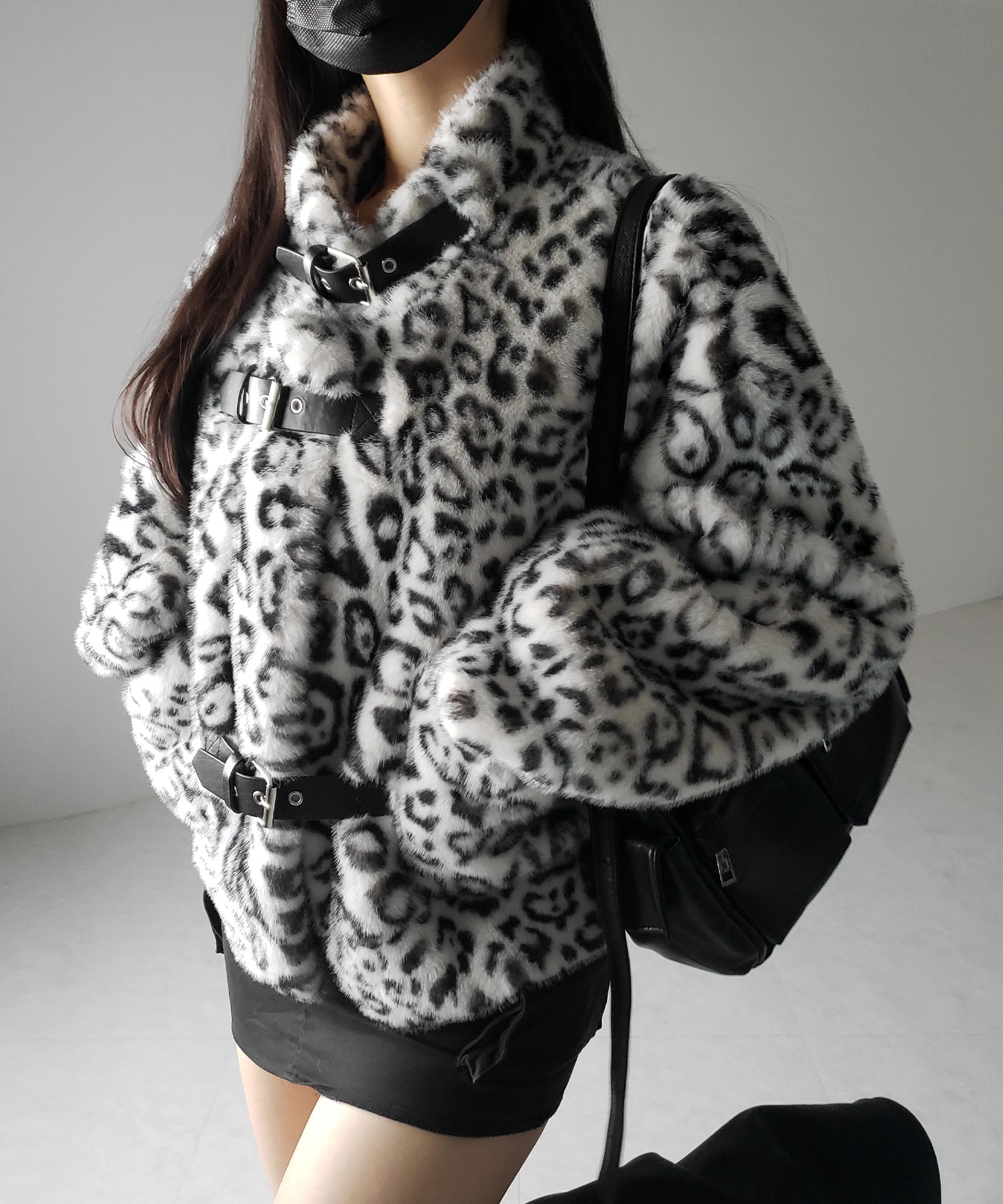 【 ２color 】B-3 レオパードボリュームファーコート ／ B-3 leopard volume fur coat