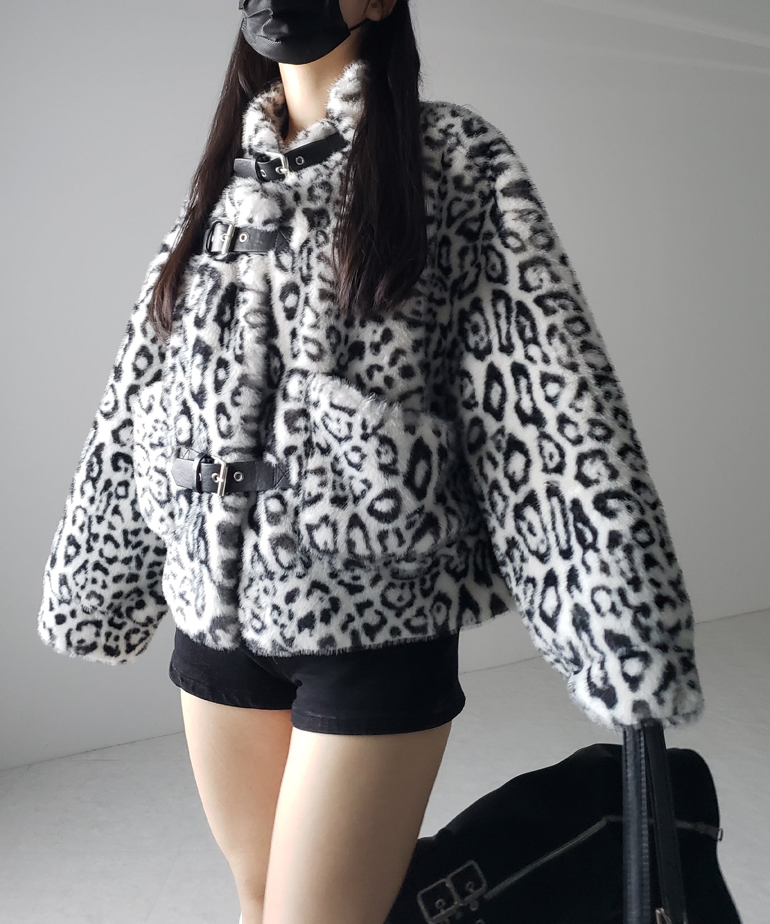 【 ２color 】B-3 レオパードボリュームファーコート ／ B-3 leopard volume fur coat