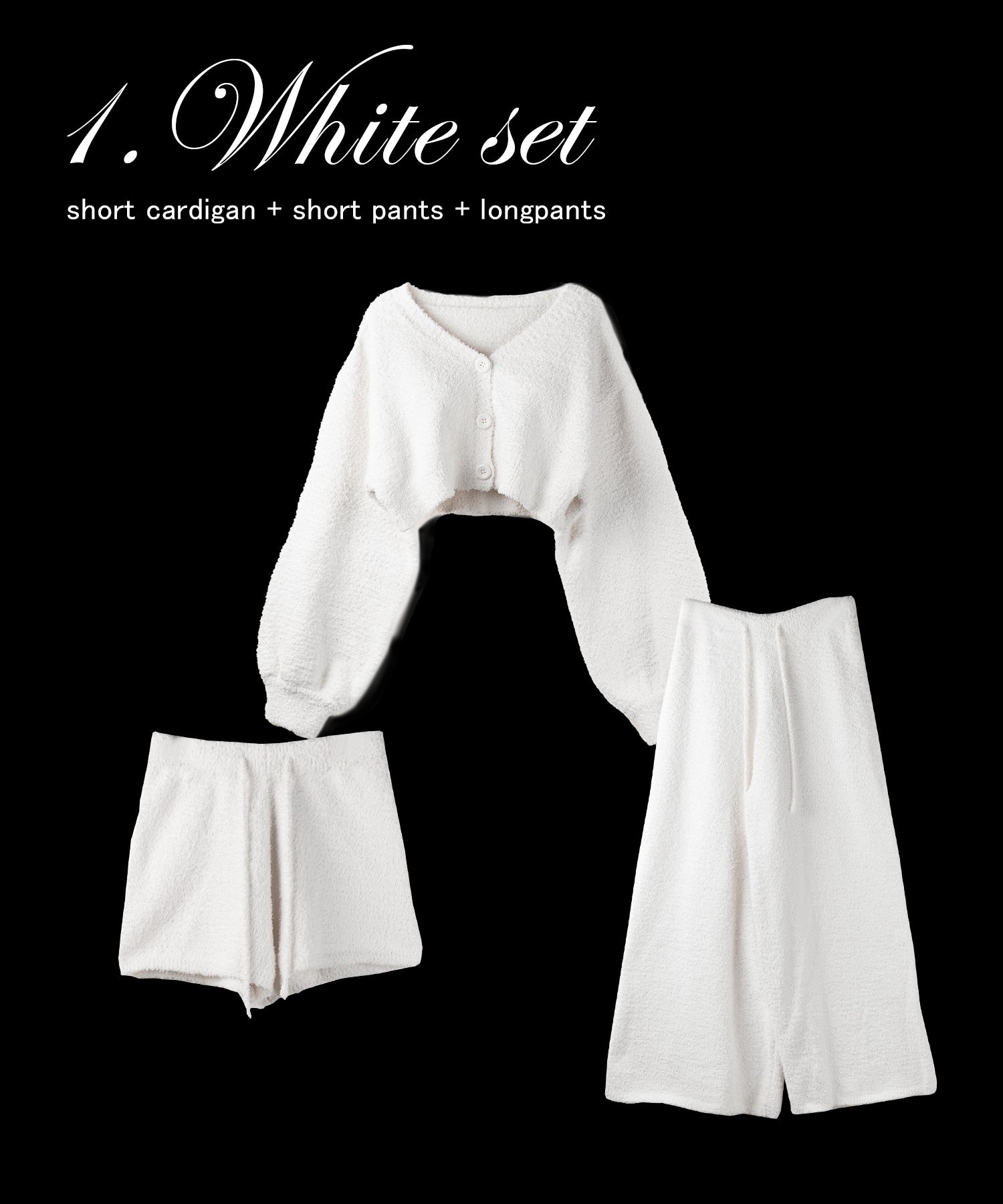 選べる3タイプ 】マシュマロルームウェアセット ／ Marshmallow