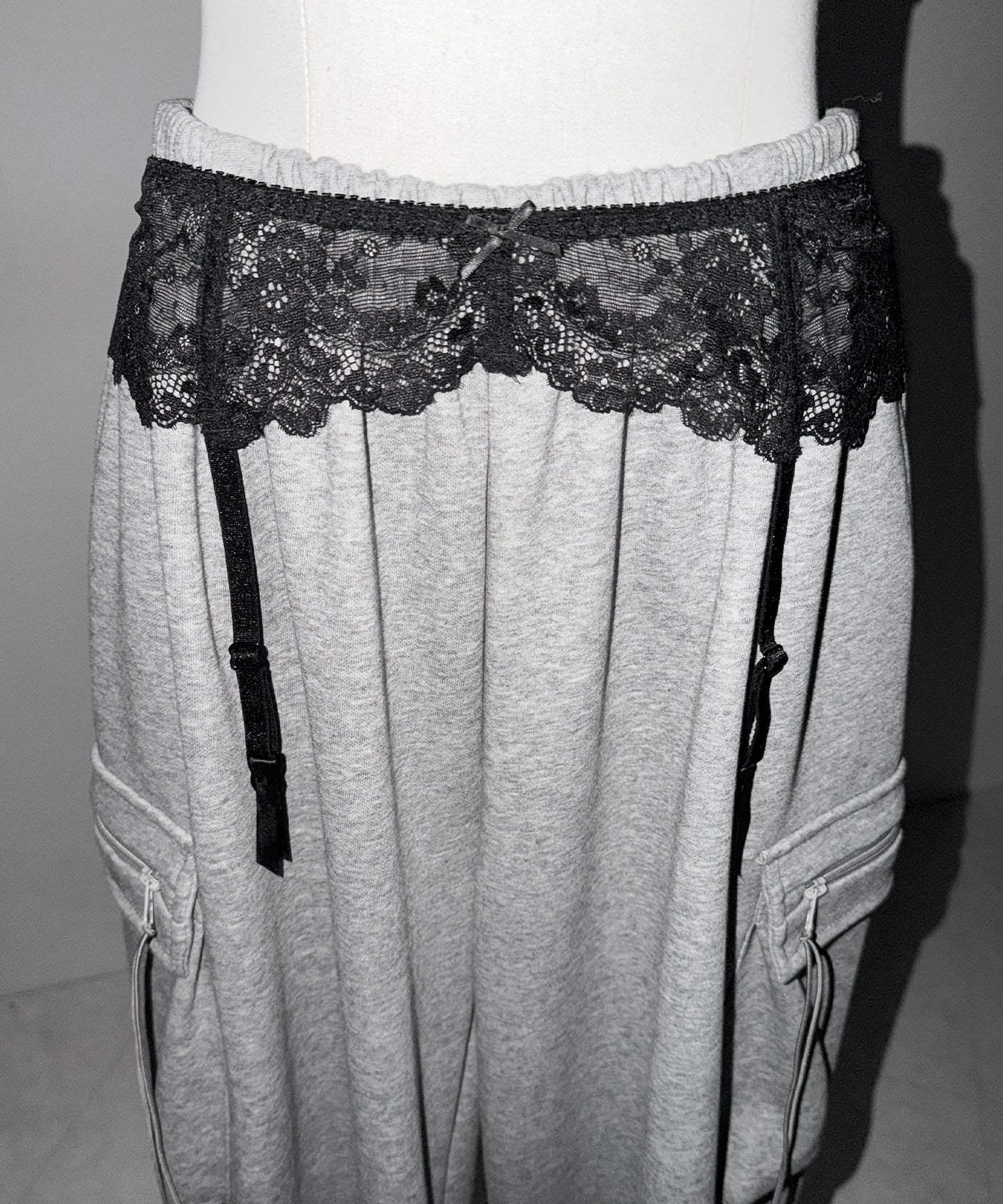 レースリボンストラップガーターベルト ／lace ribbon strap garter belt