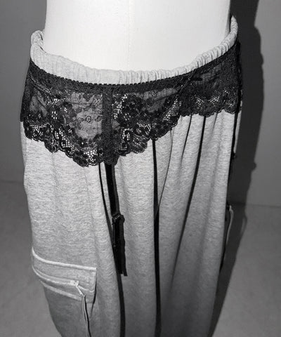 レースリボンストラップガーターベルト ／lace ribbon strap garter belt