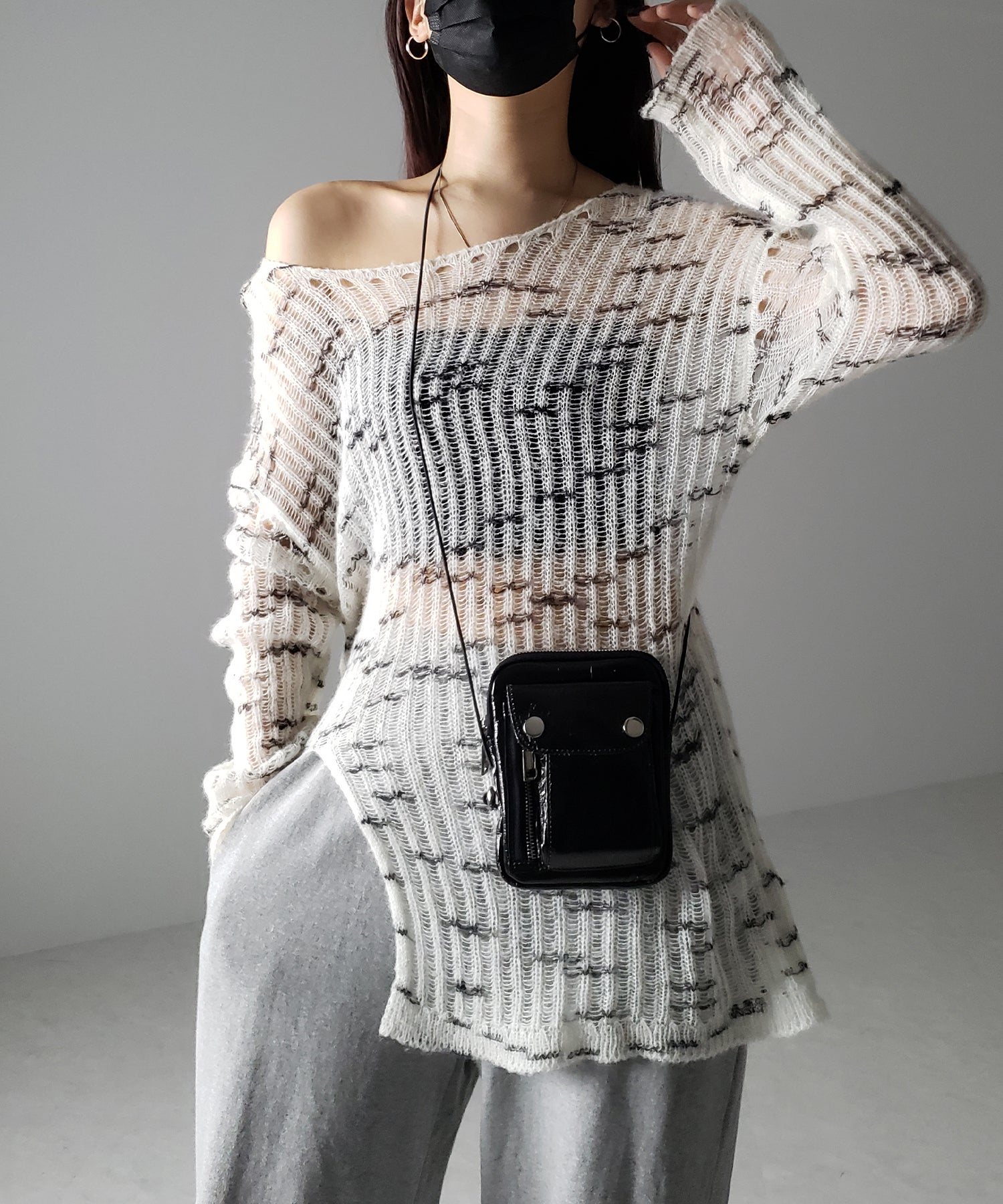 【 ２color 】メタリックドロストワンマイルミニショルダーバッグ