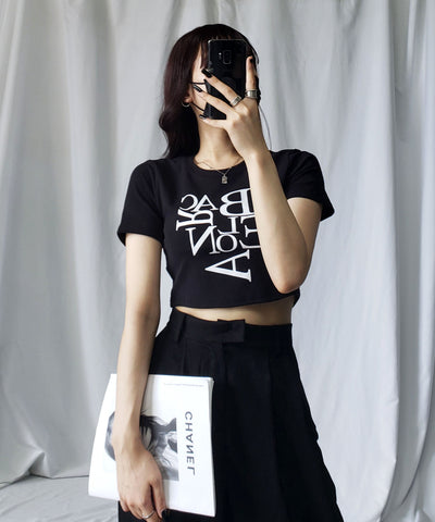 【 ４color 】BACロゴレタリングショートＴシャツ