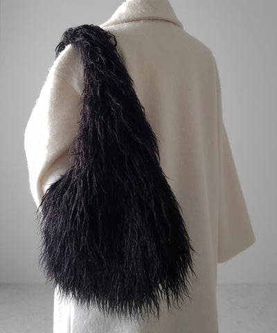 【 ５color 】シャギーファーワンハンドルショルダーバッグ ／ shaggy fur onehandle shoulder bag