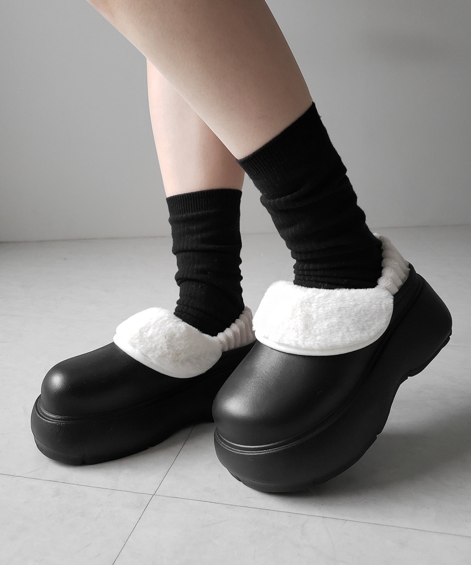 厚底EVAボアサボスリッポン ／ platform EVA boa sabo slipons