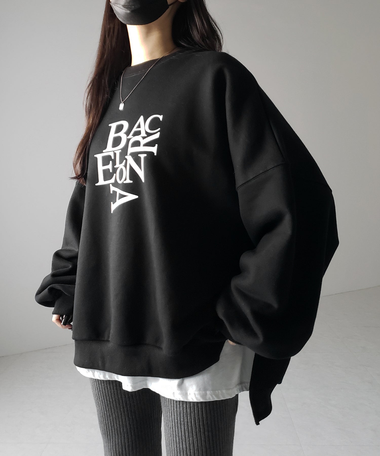 【 ２color 】BACロゴレタリングビッグスウェット ／ BAC logo lettering big sweatshirt