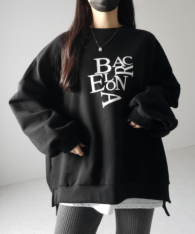 【 ２color 】BACロゴレタリングビッグスウェット ／ BAC logo lettering big sweatshirt