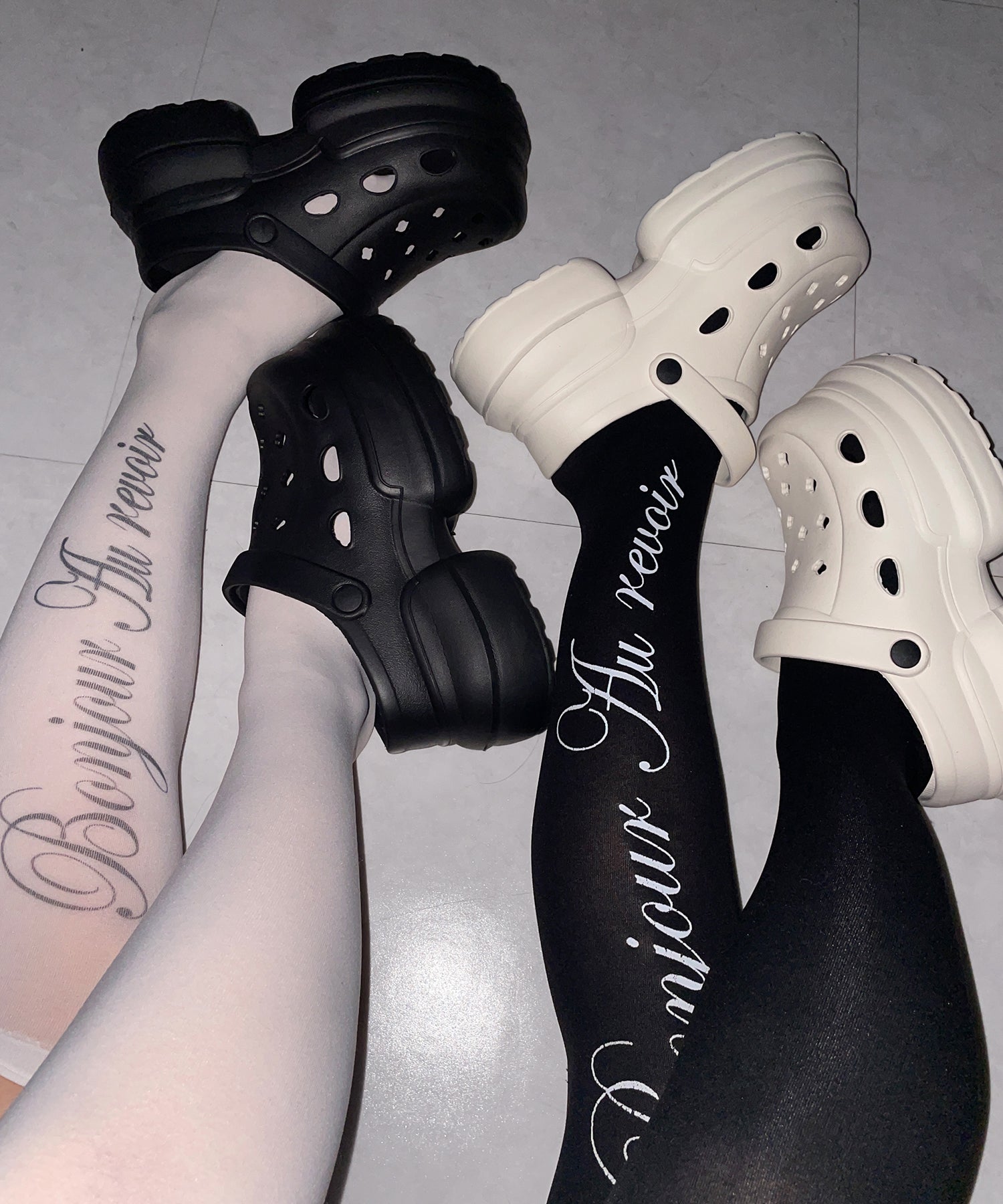 厚底クロッグサンダル ／ Platform clog sandals