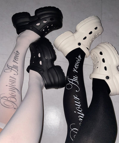 厚底クロッグサンダル ／ Platform clog sandals