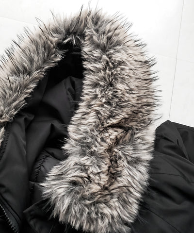 フェイクファーフーディビッグダウンジャケット ／ fake fur hoodie big down jacket