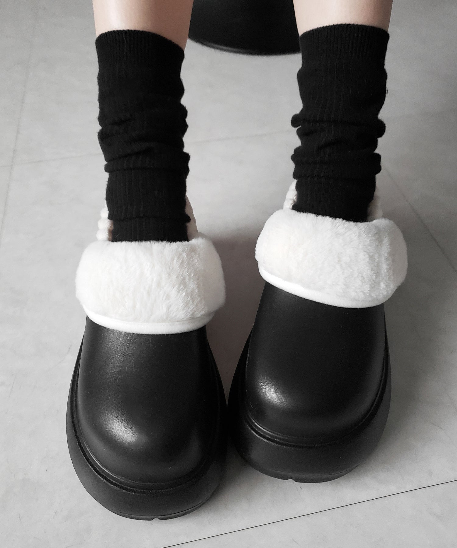 厚底EVAボアサボスリッポン ／ platform EVA boa sabo slipons