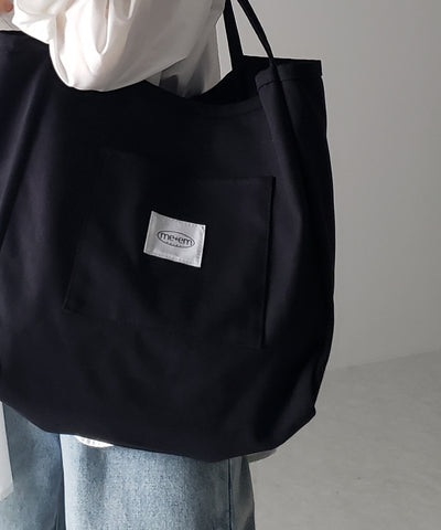 【 ７color ／大容量 】ミームセレクトオリジナルタグキャンバスカラートートバッグ ／ me+em select original tag canvas color totebag