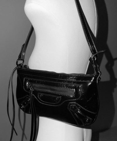 【 ショルダーストラップ付き２WAY 】ヴィンテージライクグランジミニハンドバッグ／ vintage like grunge mini hand bag
