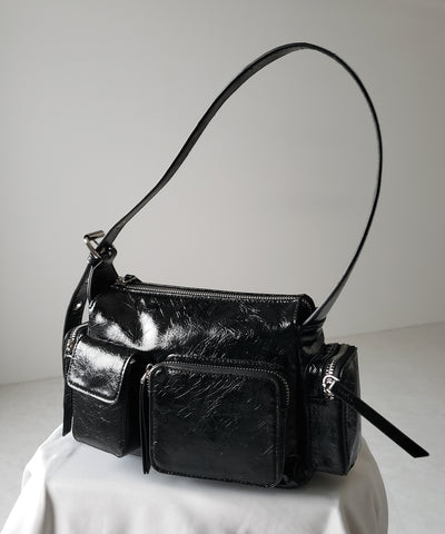 【 ３color 】４アウトポケットヴィンテージスクエアショルダーバッグ ／ 4 outpocket vintage square shoulder bag