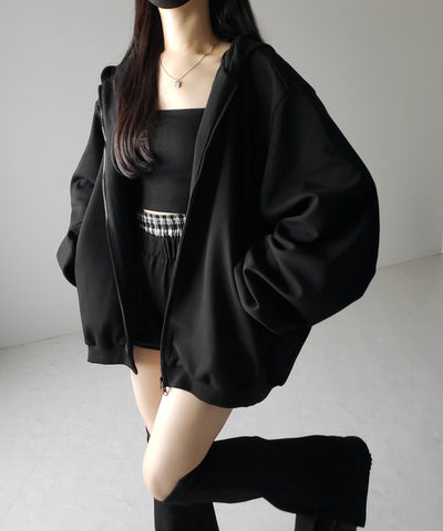 【 ３点セット 】BIGシルエットパーカー ＋ ショートパンツ ＋ レッグカバー SET ／ big silhouette hoodie + short pants + leg covers