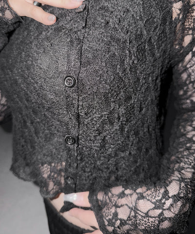 ストレッチレースメローキャミソール ＋ カーディガンセット ／stretch lace mellow camisole + cardigan set