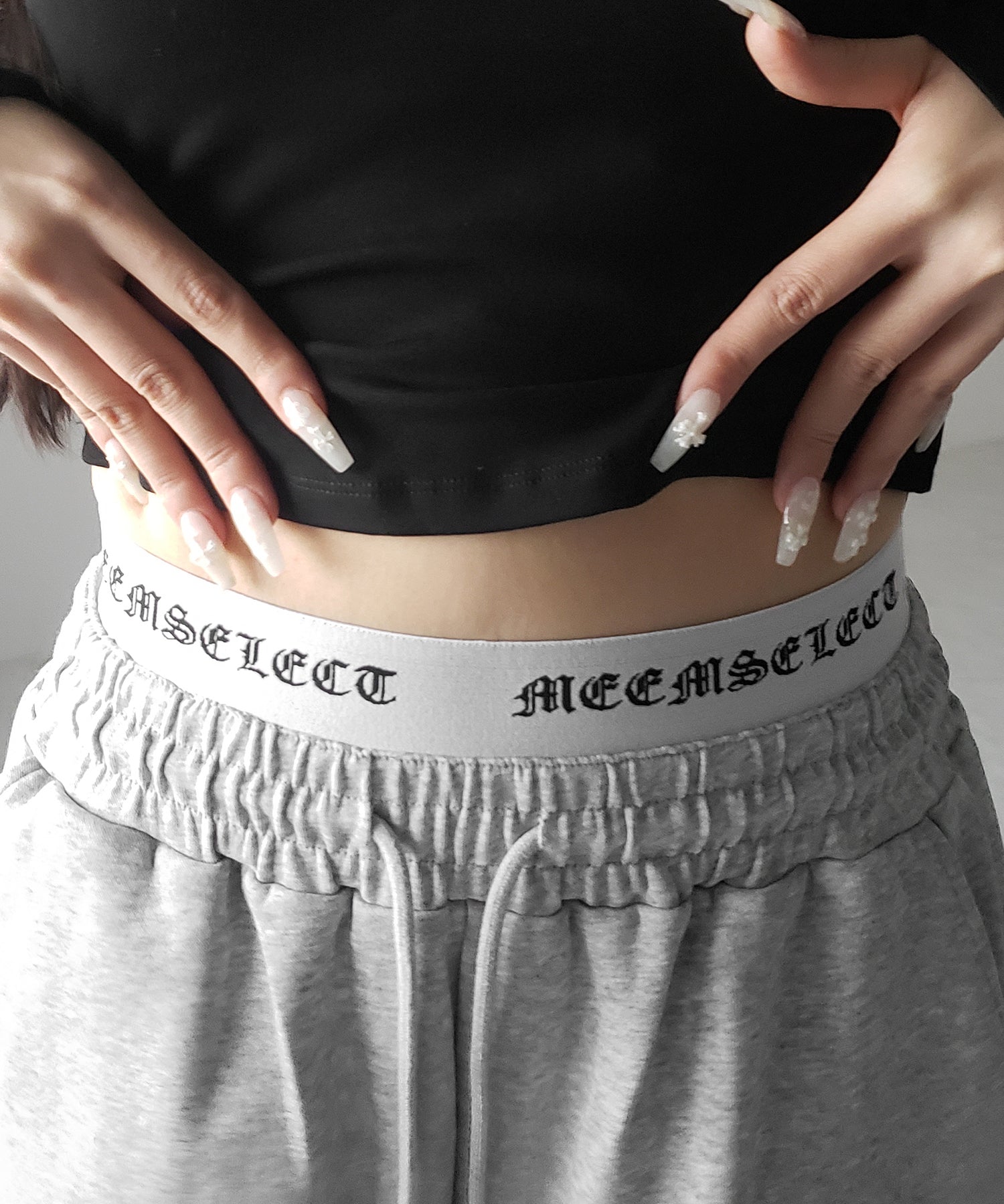 【 カップ付き 】裏起毛レースレイヤードぴちカットソートップス ／ urakimo square neck pichi cutsew tops