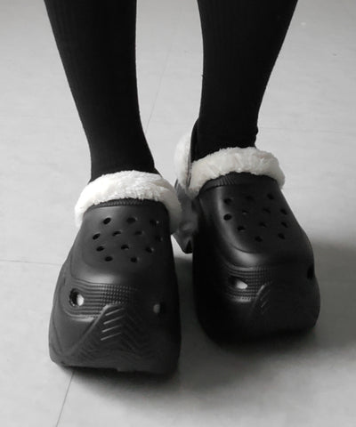 厚底スニーカーソールボアクロッグサンダル ／ platform sneaker sole boa clog sandals