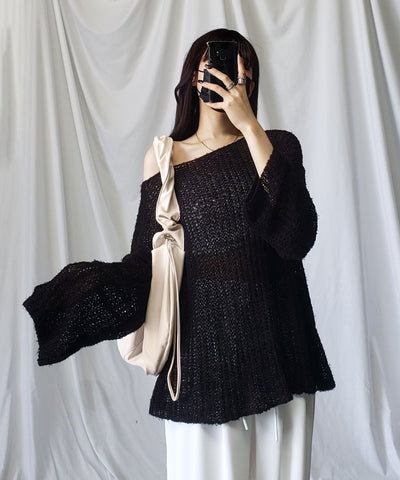 シャーリングハンドルショルダーバッグ ／ shirring handle shoulder bag