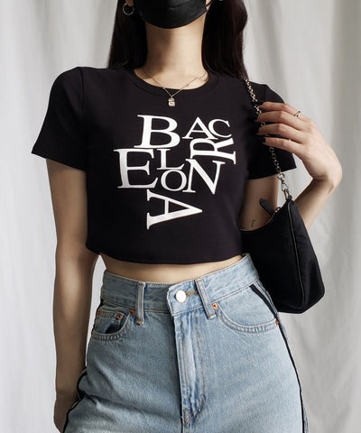 【 ４color 】BACロゴレタリングショートＴシャツ