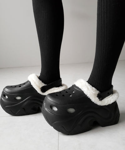 厚底スニーカーソールボアクロッグサンダル ／ platform sneaker sole boa clog sandals