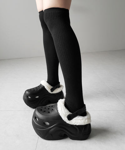 厚底スニーカーソールボアクロッグサンダル ／ platform sneaker sole boa clog sandals