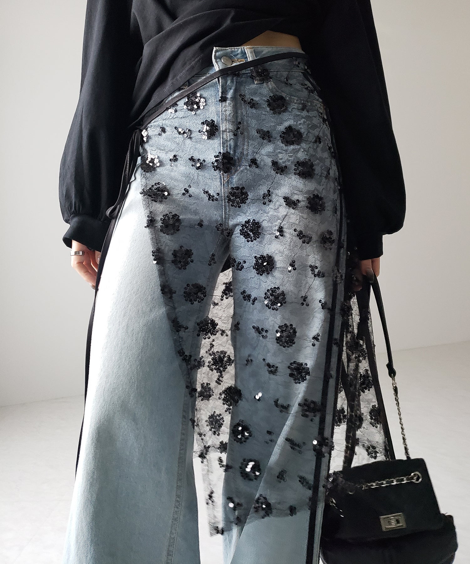 SPANGLE LACE くかっ ROMPERS Sサイズ 