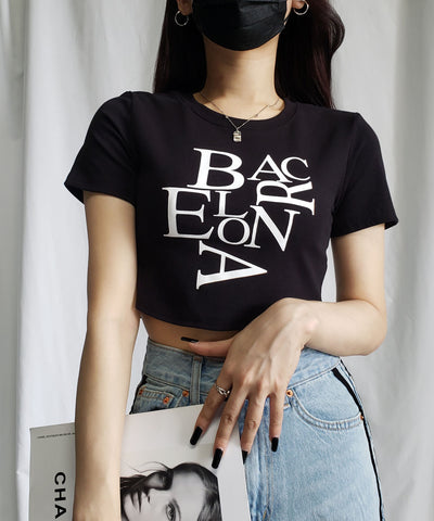 【 ４color 】BACロゴレタリングショートＴシャツ