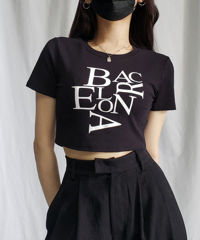【 ４color 】BACロゴレタリングショートＴシャツ