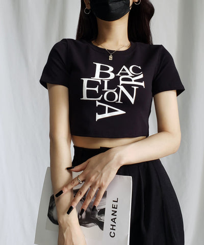 【 ４color 】BACロゴレタリングショートＴシャツ