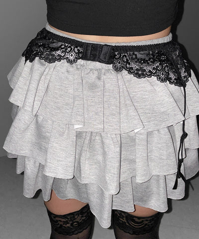 レースリボンストラップガーターベルト ／lace ribbon strap garter belt