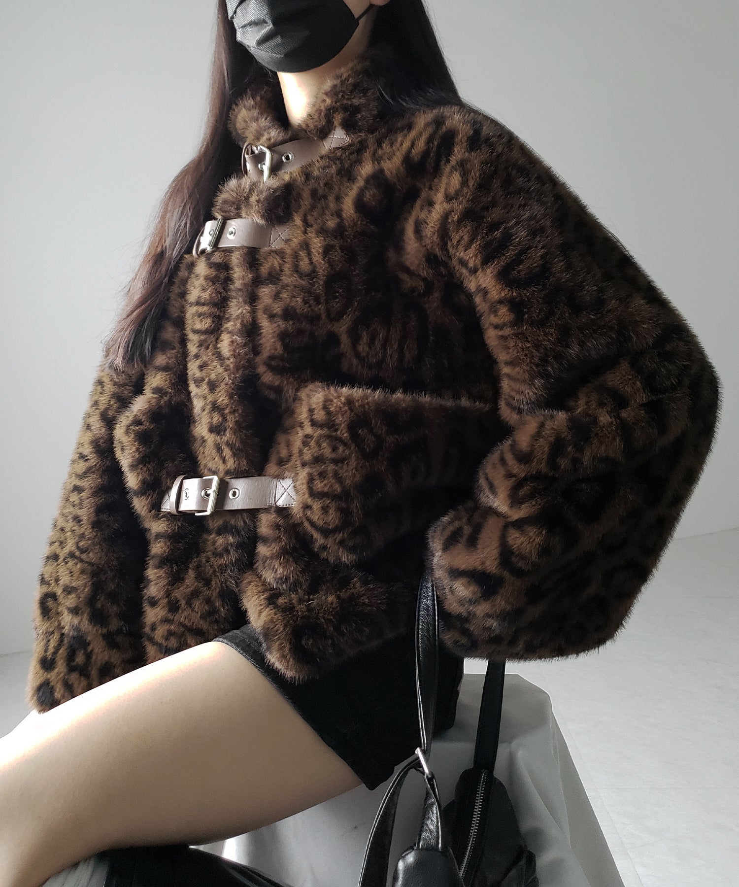 【 ２color 】B-3 レオパードボリュームファーコート ／ B-3 leopard volume fur coat