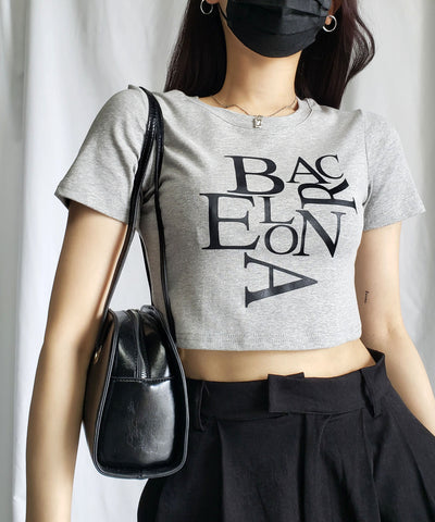 【 ４color 】BACロゴレタリングショートＴシャツ