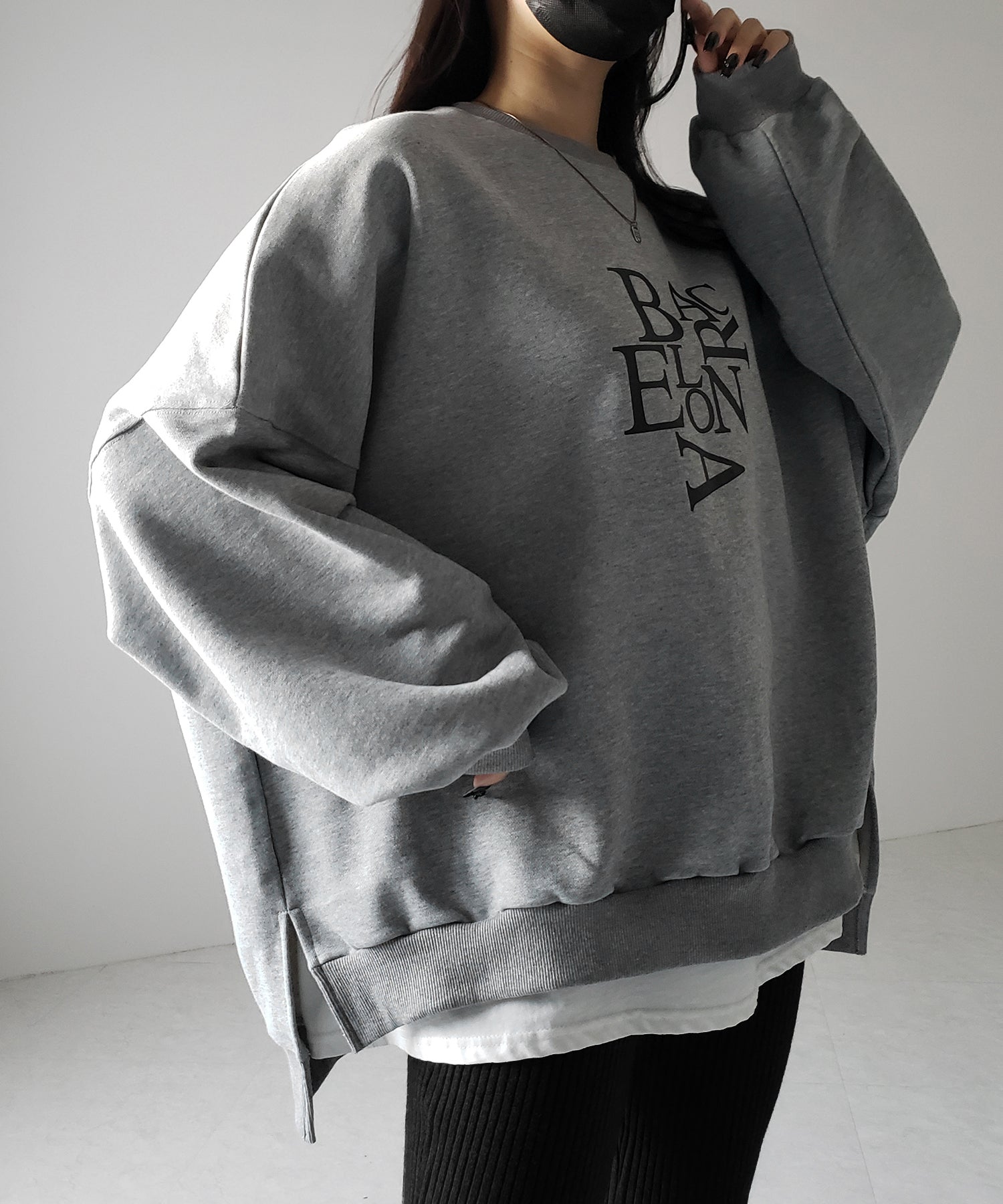 【 ２color 】BACロゴレタリングビッグスウェット ／ BAC logo lettering big sweatshirt